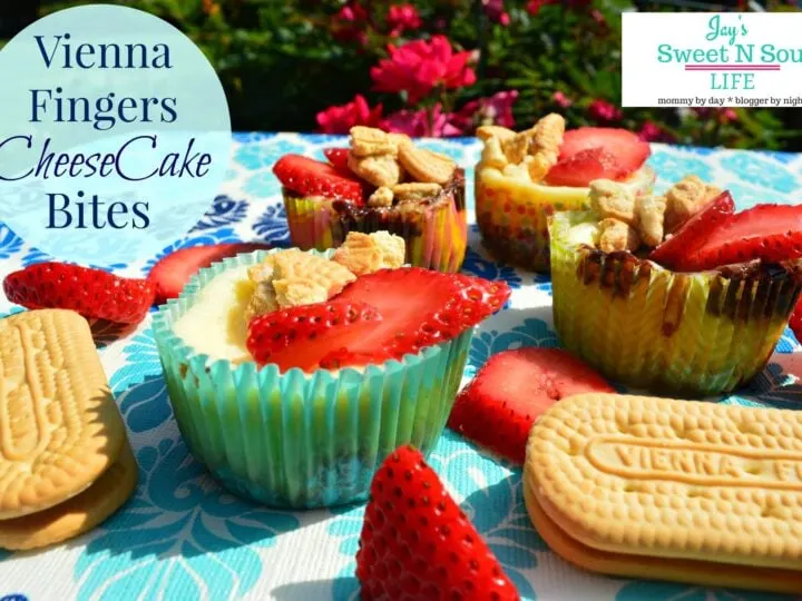 Vienna Fingers Cheesecake Bites. My Vienna Fingers Cheesecake Bites are a quick and easy dessert recipe. Whip them up for special events or treat your family to something delicious and bite-sized. It's a decadent and creamy bite-sized cheesecake that seems to disappear off of the plate.