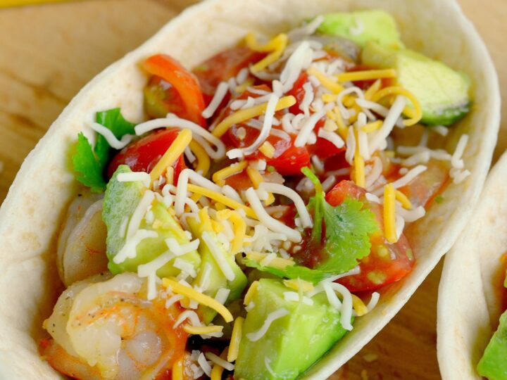 Garlic Butter Shrimp Taco Boats
