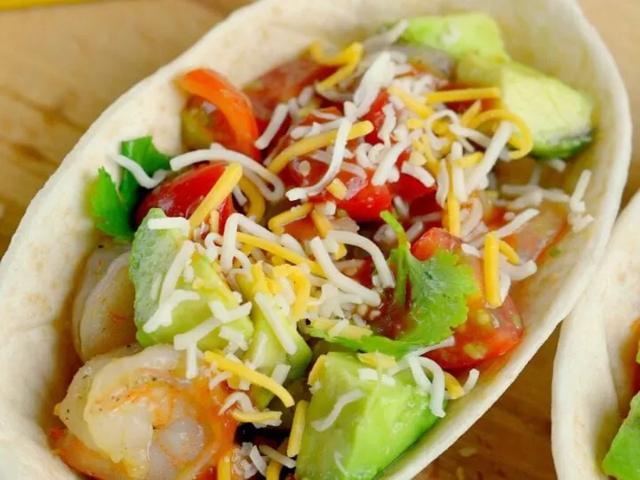 Garlic Butter Shrimp Taco Boats