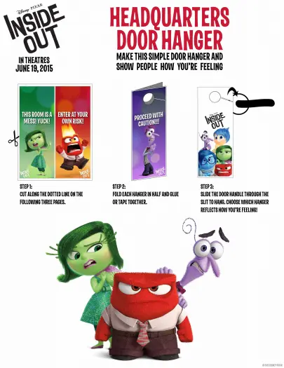 Check out these awesome activity sheets and recipe idea's from Disney's new movie INSIDE OUT hitting theaters on June 19th!