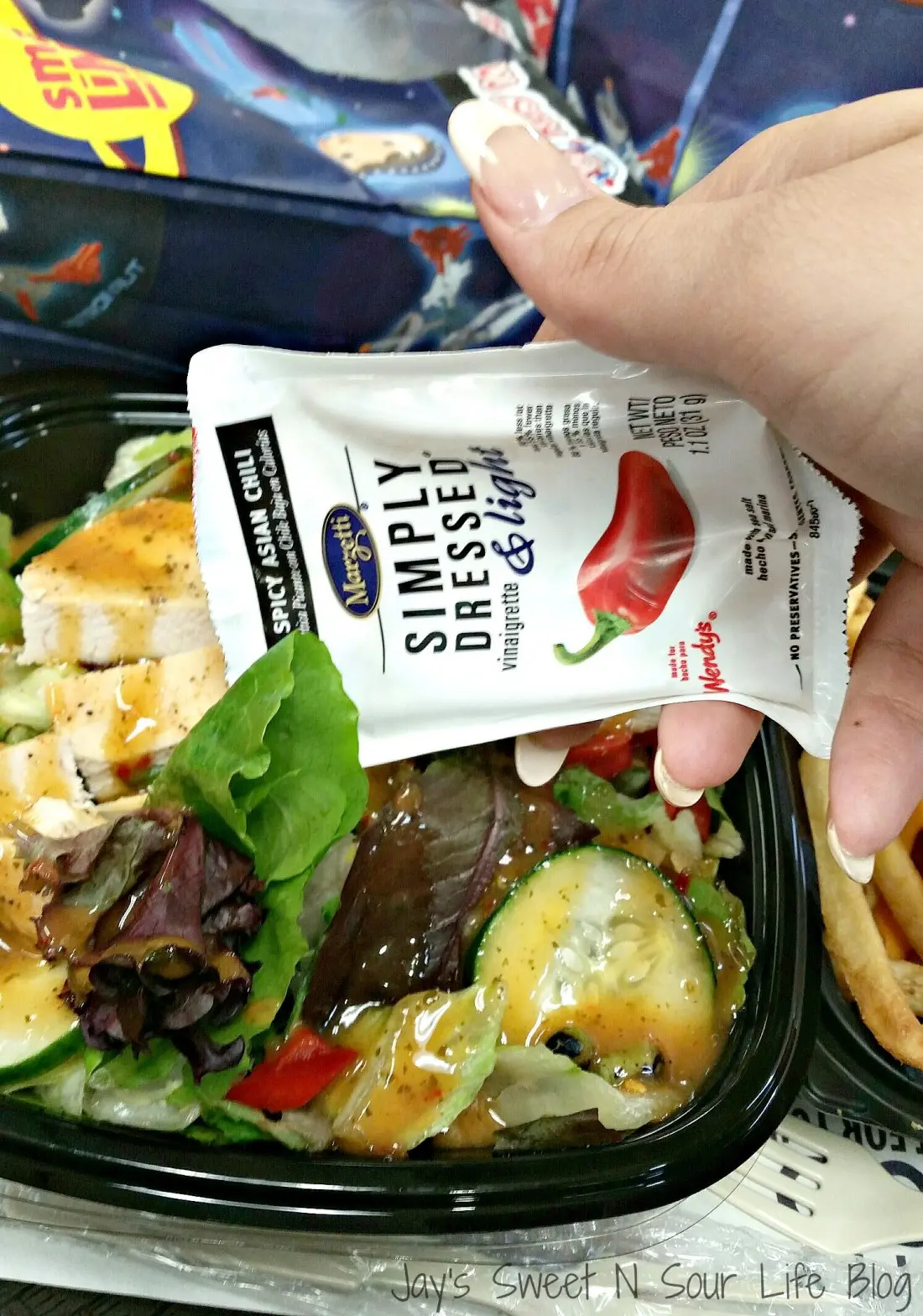 Today I adventured into Wendy's with my crew to celebrate the upcoming Memorial Day Festival, to prep for the event we like to visit our favorite restaurants to get stuffed and energized for the event. To my surprise there were some delicious new options to choose from in our local Wendy's Restaurant, I was able to pick from the new Wendy's Core Salad options.