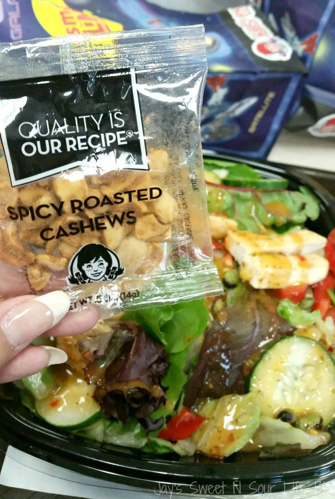 Today I adventured into Wendy's with my crew to celebrate the upcoming Memorial Day Festival, to prep for the event we like to visit our favorite restaurants to get stuffed and energized for the event. To my surprise there were some delicious new options to choose from in our local Wendy's Restaurant, I was able to pick from the new Wendy's Core Salad options.