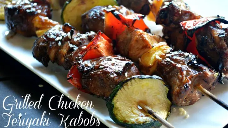 Easy and delicious Grilled Chicken Teriyaki Kabobs, perfect for family BBQs. Pair it with your family's favorite vegetables and serve it alongside other iconic BBQ dishes.