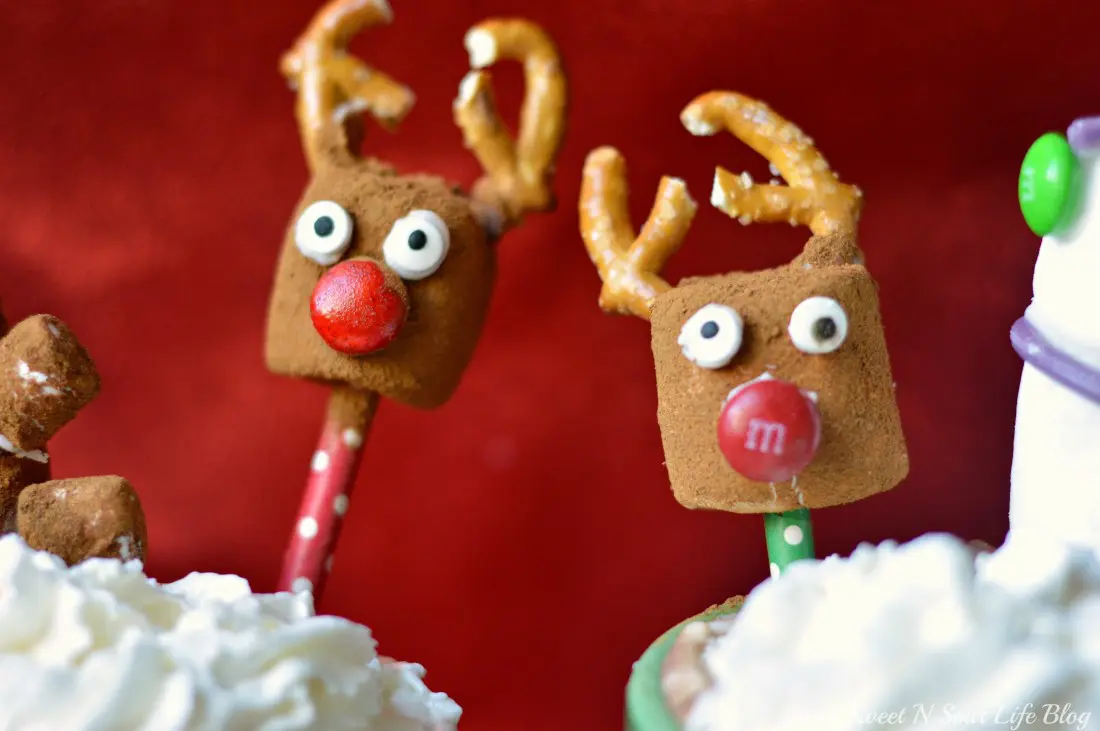 Eggnog Hot Chocolate Reindeer Marshmallows. This decadent Eggnog Hot Chocolate is the perfect holiday drink for Christmas Parties. Made in the slow cooker, this eggnog infused hot chocolate is smooth, creamy, chocolatey, and easy to make.