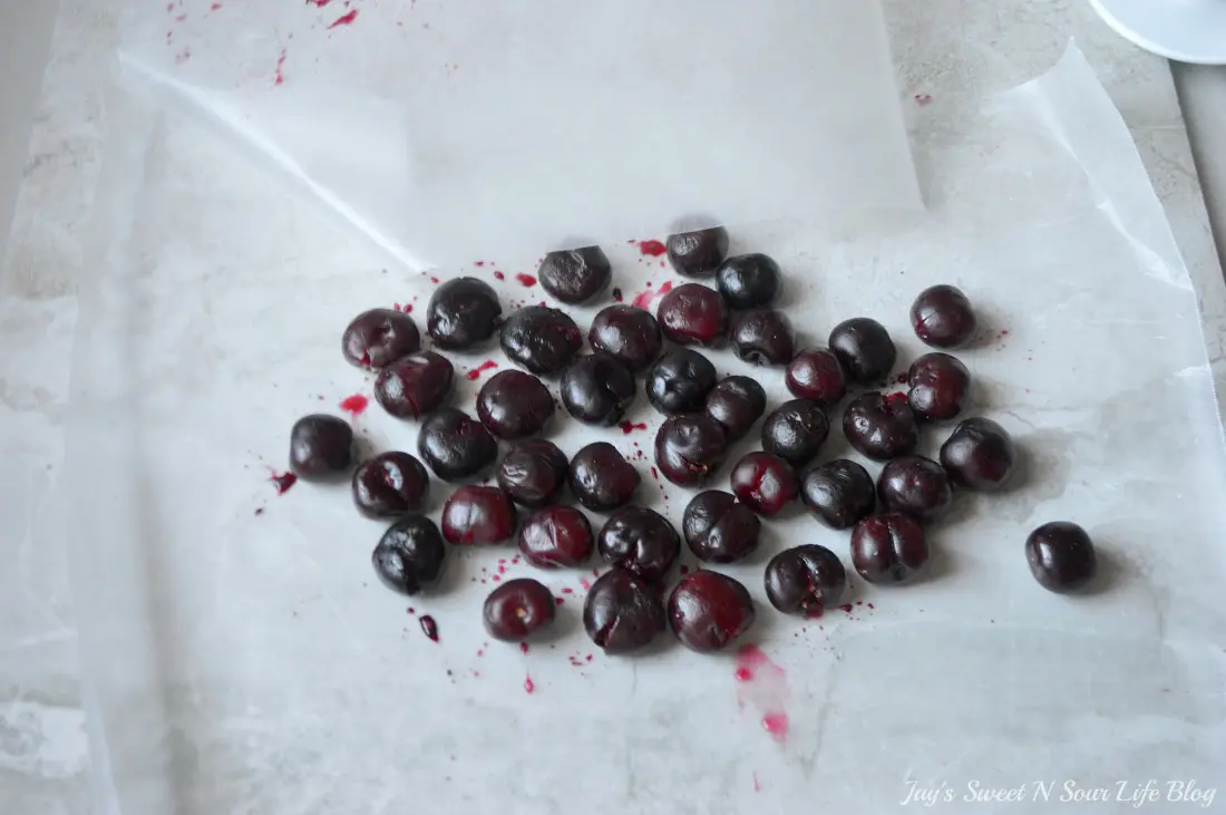 Cherry Valentines Day Cupcakes Step 4. A Red Velvet Cupcake filled with a delicious from scratch Cherry Sauce. Topped with Chocolate Ganache and chocolate dipped cherries.