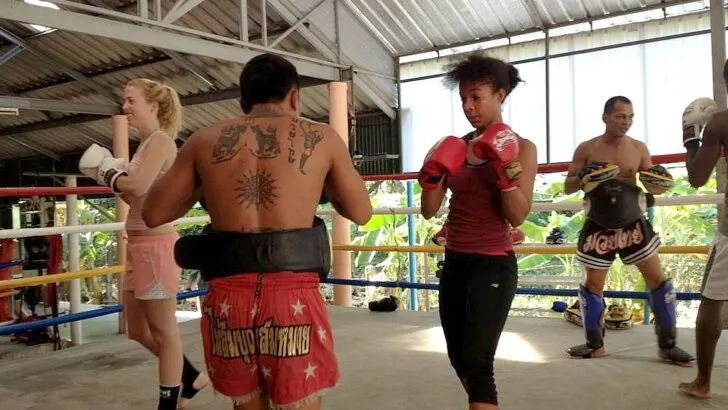 Stay Active on Your Next Holiday while visiting Thailand. Practicing Martial Arts, in a style known as Muay Thai, can be practiced in a training camp in almost any place in Thailand.