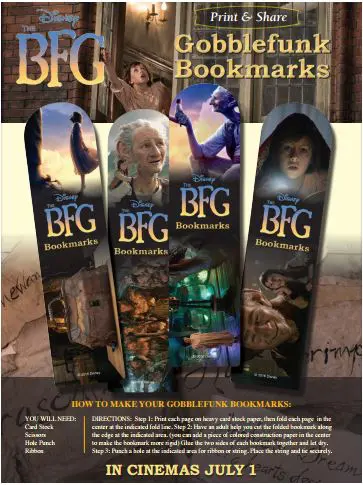 BFG bookmarks