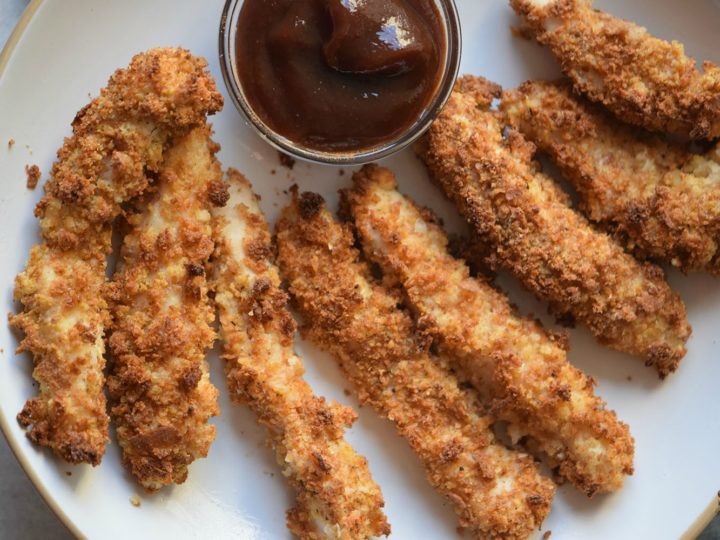 Easy Spicy Chicken Strips Plated. Spicy Chicken Strips are perfect for weeknight dinners. It's an easy and quick recipe that only takes a few minutes to fry up, yet it is packed full of flavor and super addictive.