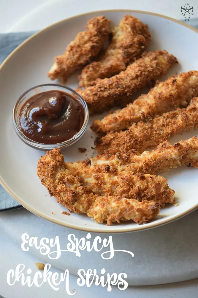 Spicy Chicken Strips are perfect for weeknight dinners. It's an easy and quick recipe that only takes a few minutes to fry up, yet it is packed full of flavor and super addictive.
