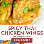 Perfect for any night, these Spicy Thai Chicken Wings are easy to make and full of flavor. Made with fresh garlic, butter, and Thai spices, this finger-licking chicken wing recipe is an instant family favorite.