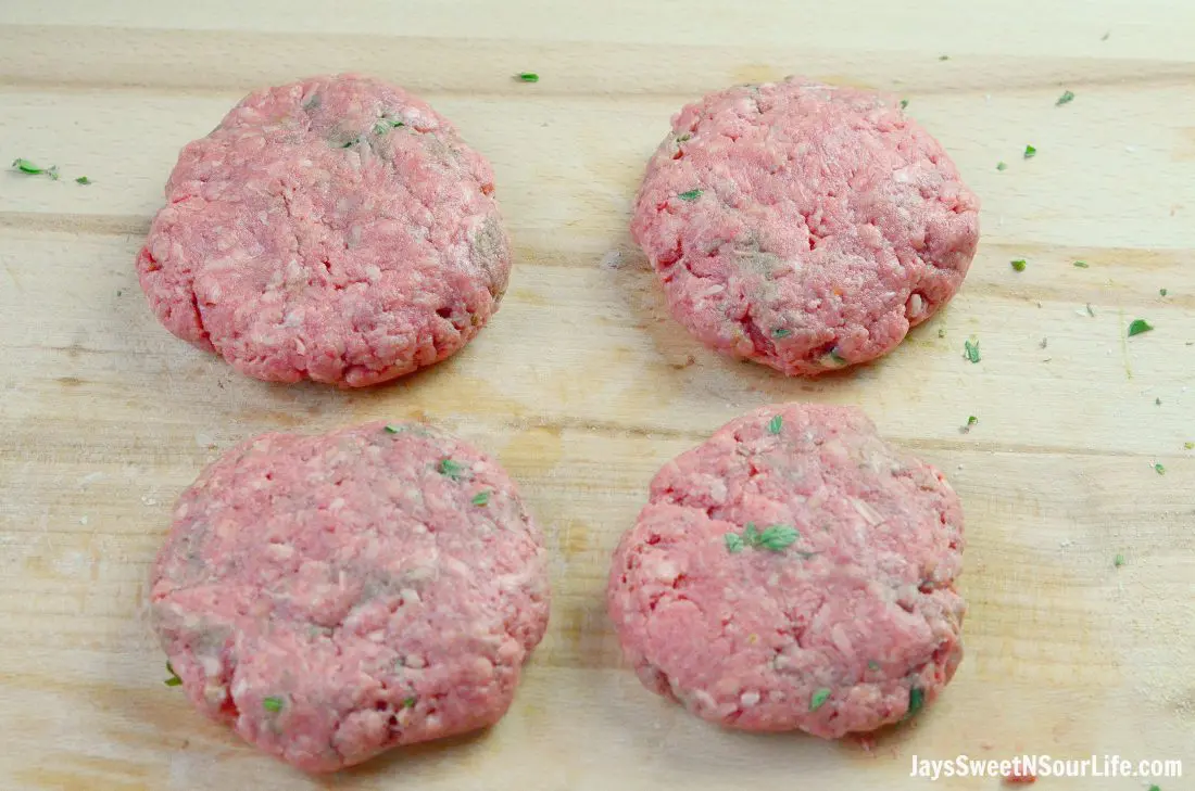 Mediterranean Bison Burger Step 4. Deck the halls and your home with the smell of delicious fresh made Mediterranean Bison Burger and fries using Boar's Hummus as a spread.