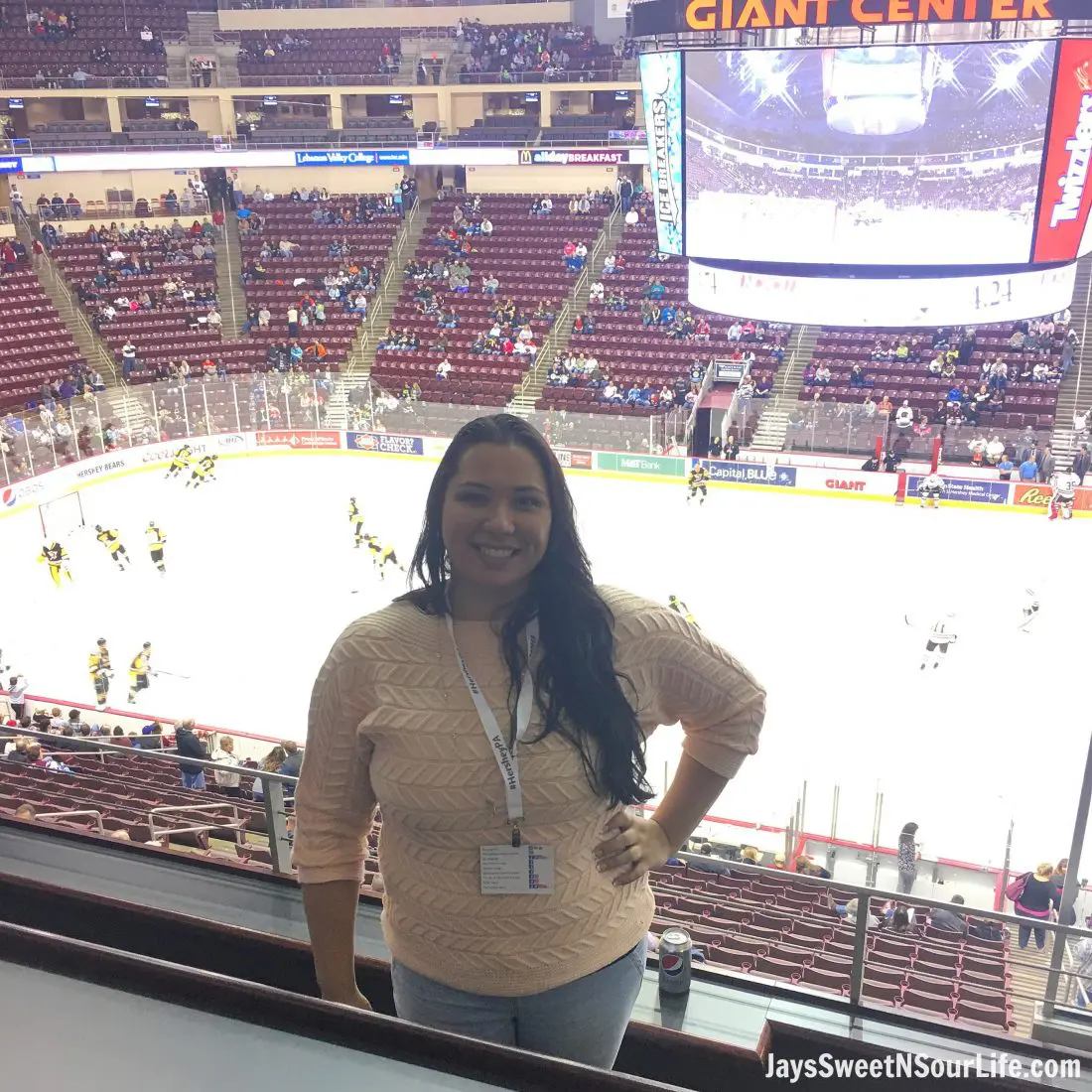 Stop by the Giant Center and catch a Bears Hockey game, with 10,000 seats including premium seating which I personally love.