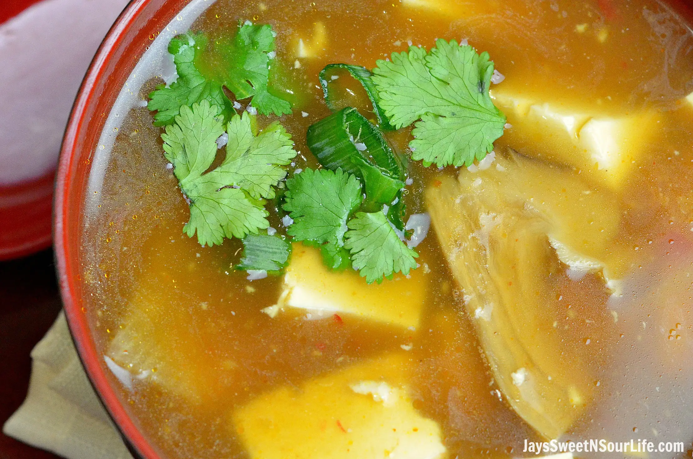 Instant Pot Chinese Hot and Sour Soup. Enjoy a warm bowl of Instant Pot Hot and Sour Soup with the family. Made with or without your favorite tofu, this meatless traditional Chinese soup is an easy weeknight dinner option. Inside of a flavorful hot and sour broth, you will find bamboo shoots, fresh cilantro, and more.