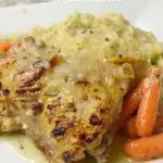 Instant Pot Lemon and Herb Chicken. From prep to finish my Instant Pot Lemon and Herb Chicken and Mashed Potatoes are ready in just 30 minutes. Amazingly flavorful with a savory lemon and herb sauce, this chicken dinner easily feeds a family of 5.