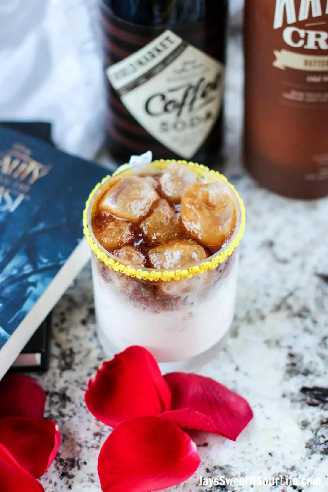 Beauty and the Beast Cocktails. Break the curse with this Disney inspired Beauty and the Beast Cocktail. Made with layers of Kringle Cream Liqueur and Coffee Soda, this simple but elegant cocktail recipe delivers a delicious big flavor.