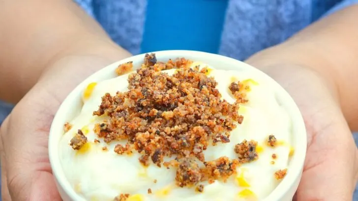Maja Blanca. Maja Blanca is a popular Filipino dessert, it's thick creamy custard texture is sweet with bits of fresh yellow corn. Top it with fresh easy to make homemade Latik for a traditional Maja Blanca topping.