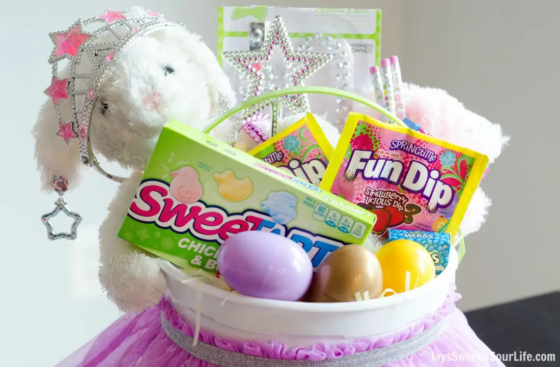 This Princess Easter Basket comes equipped with everything your Princess needs. Packed with princess necessities and Nestle candy of course.