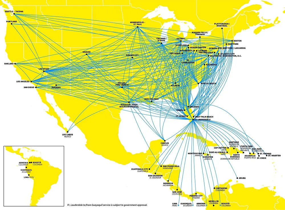 Fly more and pay less with Spirit Airlines bare fare. With many differnt destinations this Spirit Arlines Route Map depicts the many differnt destinations they currently offer.