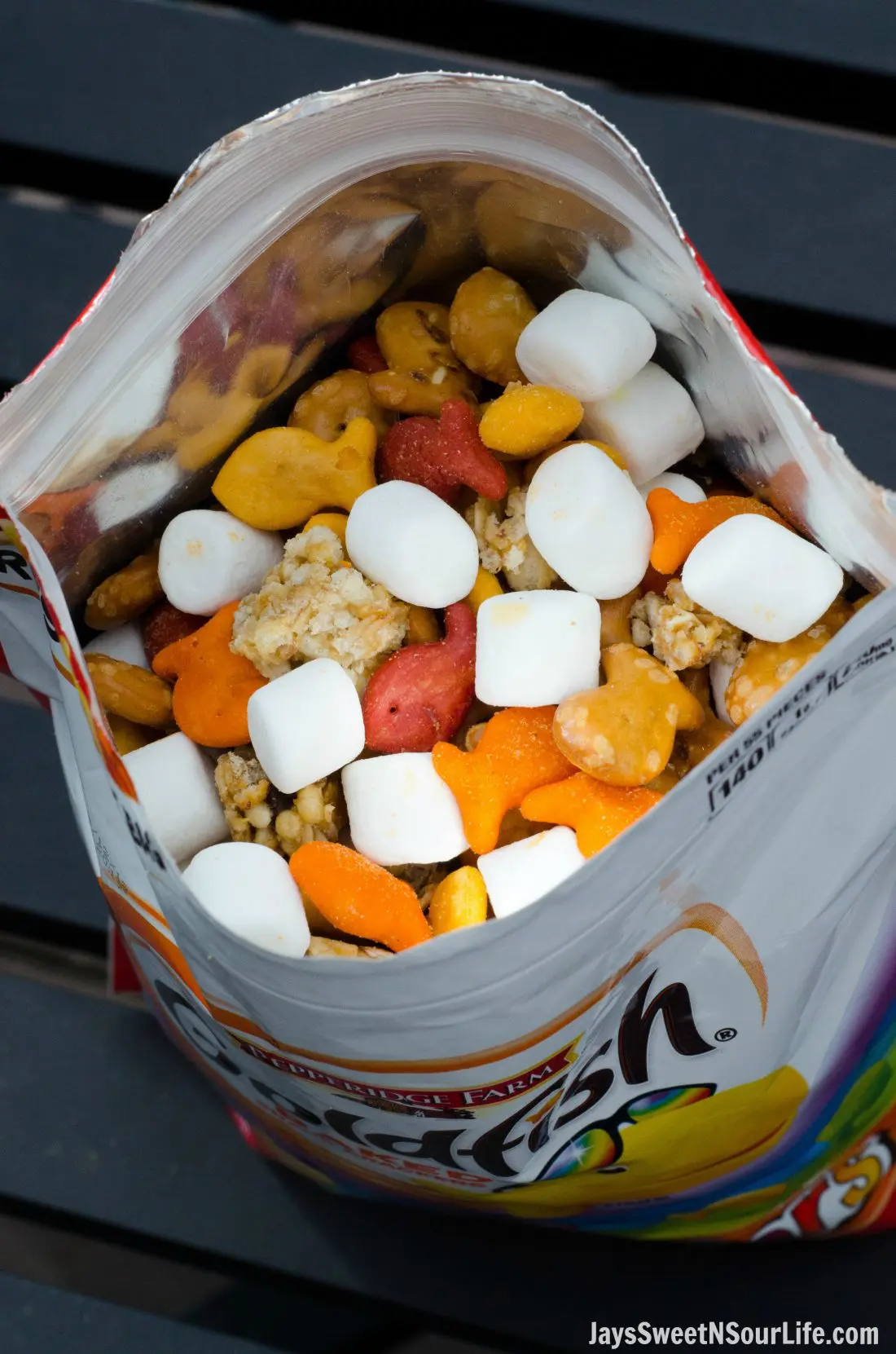 Keep your Goldfish Trail Mix fresh by repurposing the Resealable Bag they are now sold in. Save time and money by keeping your trail mix fresh and on the go friendly.