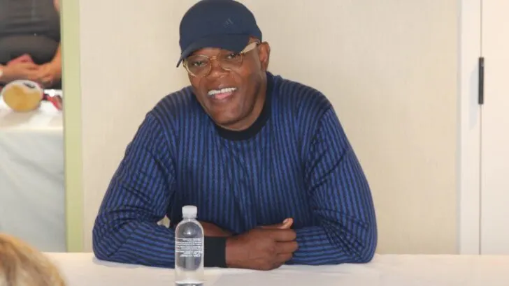 Samual L. Jackson at Incredibles2event press junket smiling. Full Interview and look inside what Samual thought about the Incredibles 2 Film.