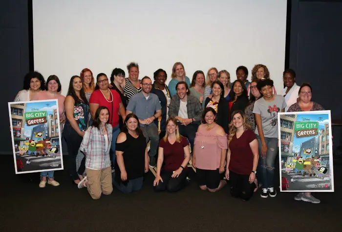 Big City Greens Chris and Shane Houghton Creators and Executive Producers in Group Photo with Jay's Sweet N Sour Life. Read my full article on Disney Channel's Big City Greens, A Peek Inside This NEW 2 Funny + 1 Part Heart Series.