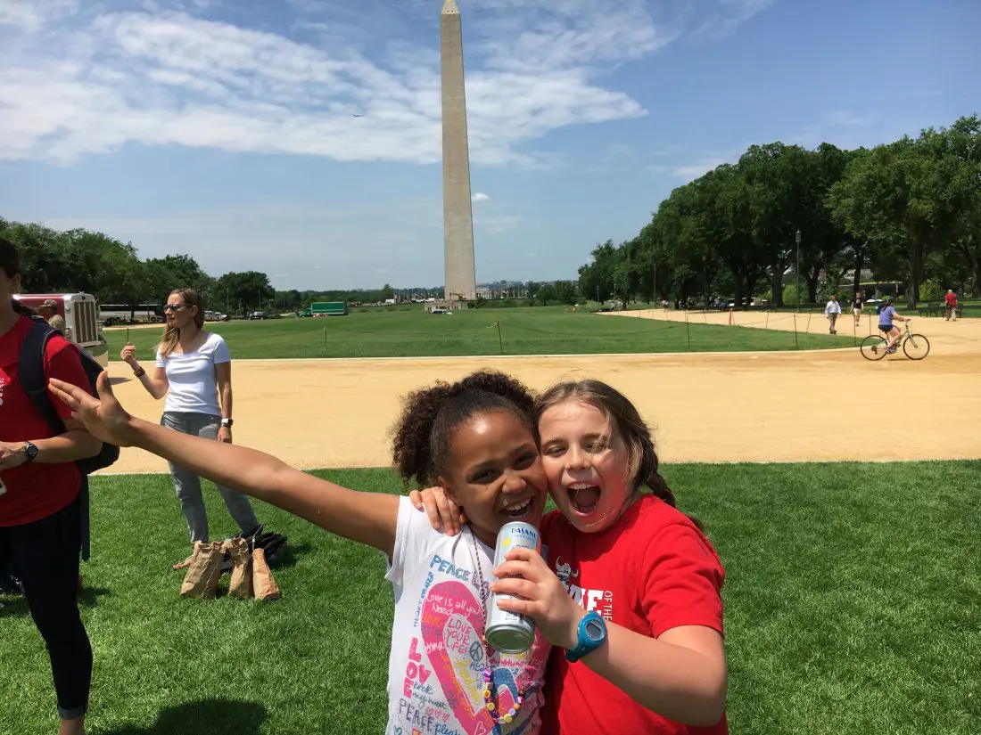 Keturah In front of The Washington Monument.