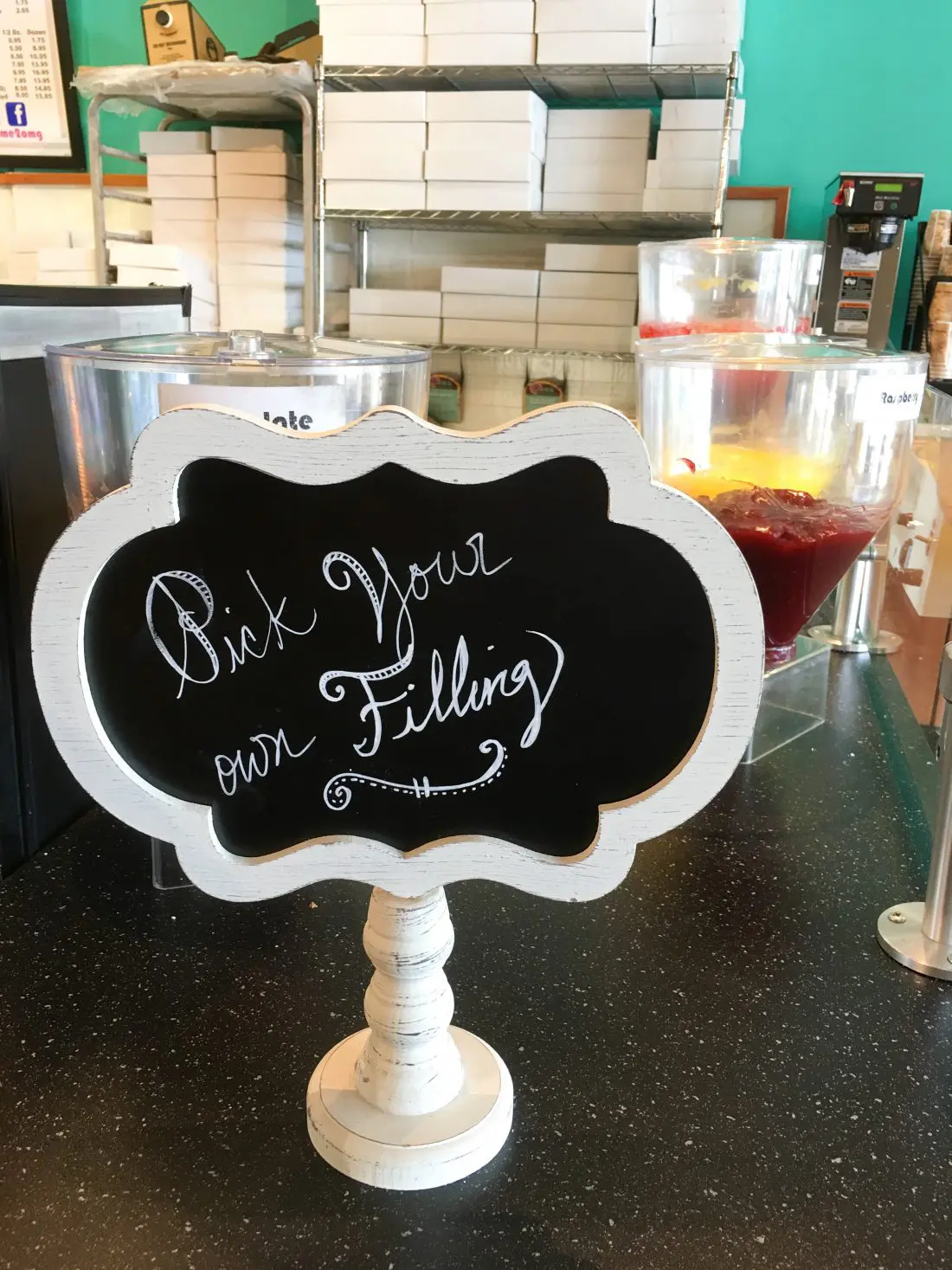 OMG Donuts and Bakery Pick You Filling Sign. OMG Donuts and Bakery Travel Review via - JaysSweetNSourLife.com