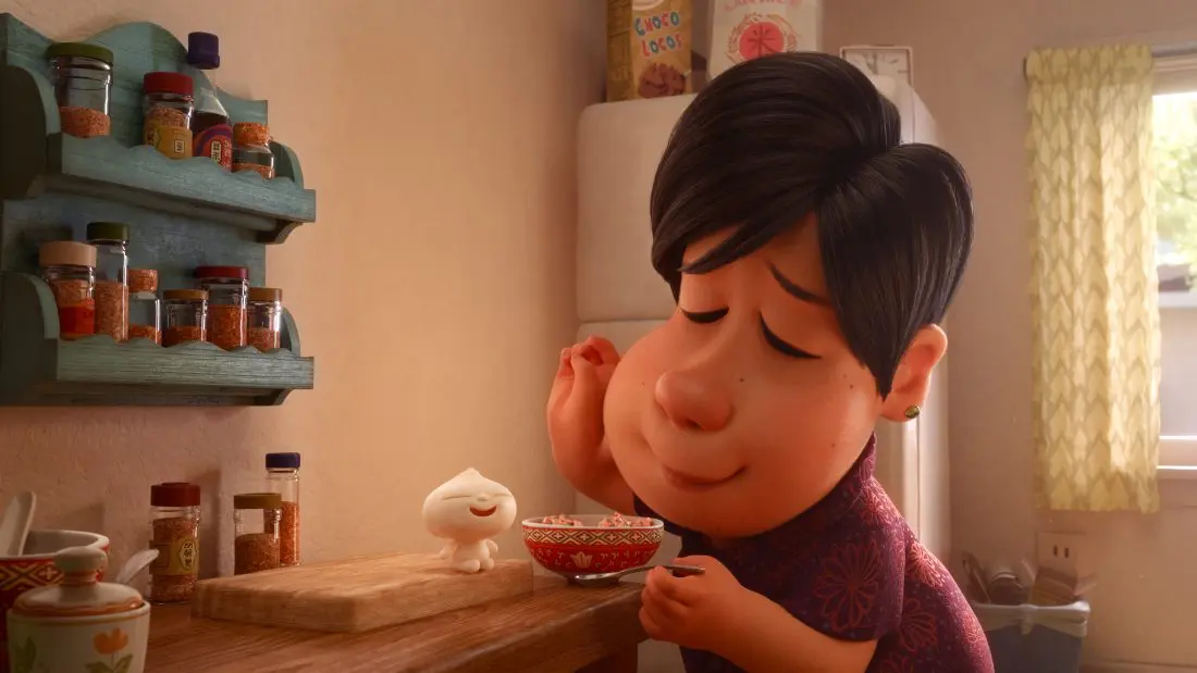 In Disney•Pixar’s new short “Bao,” an aging Chinese mom suffering from empty-nest syndrome gets another chance at motherhood when one of her dumplings springs to life as a lively dumpling boy. Her mothering instincts kick in immediately as she lovingly feeds her giggly new bundle of joy.