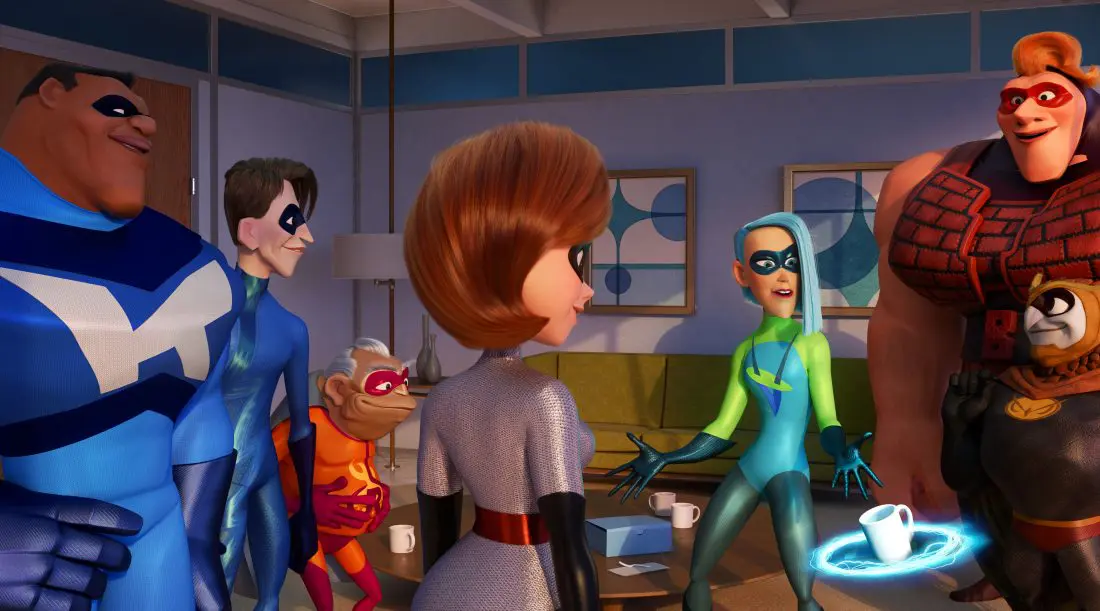 When Elastigirl is called on to lead a mission to bring back Supers, she meets a group of new Supers who aspire to join the ranks, including Voyd, a mega-fan whose superpower is the ability to divert and manipulate objects around her. Featuring the voices of Holly Hunter as Helen aka Elastigirl, Sophia Bush as Voyd, Phil LaMarr as Krushauer and HeLectrix, and Paul Eiding as Reflux.
