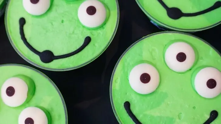 Pizza Planet Alien Parfait. Pixar Fest at Disneyland runs from April 13 through September 3rd.