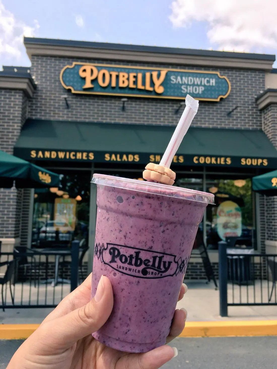 Free Shake Friday at Potbelly Mixed Berry Smoothie. July 27th is Free Shake Friday at Potbelly, claim your free shake or smoothie with any purchase by just saying "it's free shake friday".