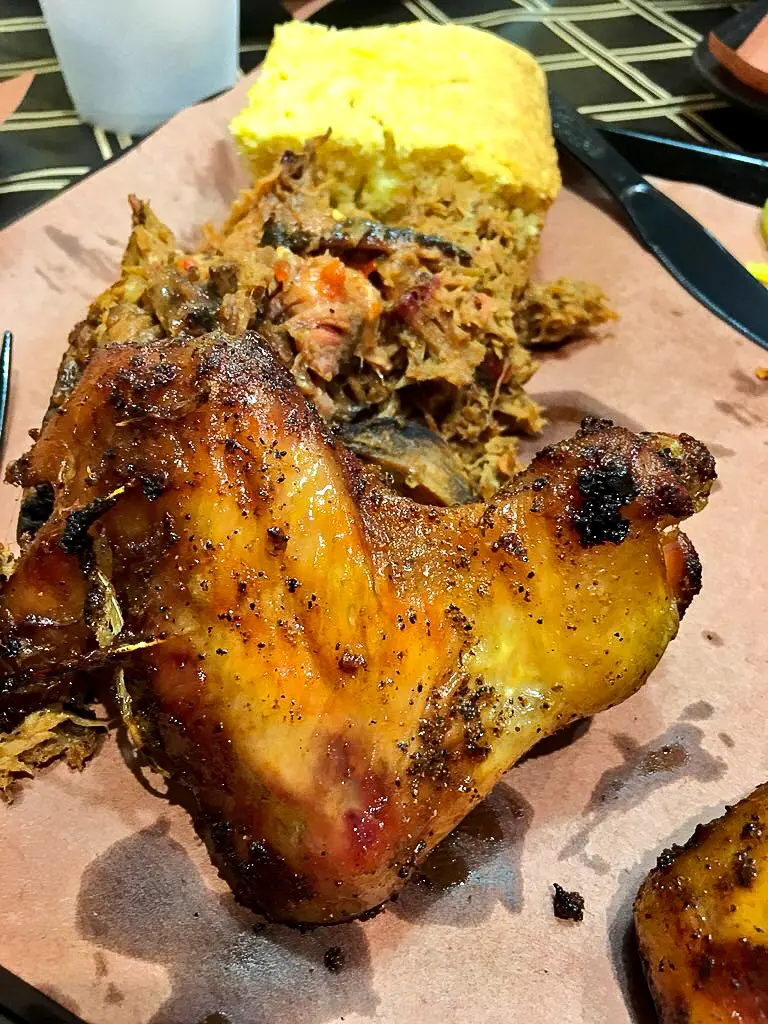 The Smoke Pit Close Up Of BBQ Chicken Wings. The Smoke Pit in Concord North Carolina Travel Review - via JaysSweetNSourLife.com.