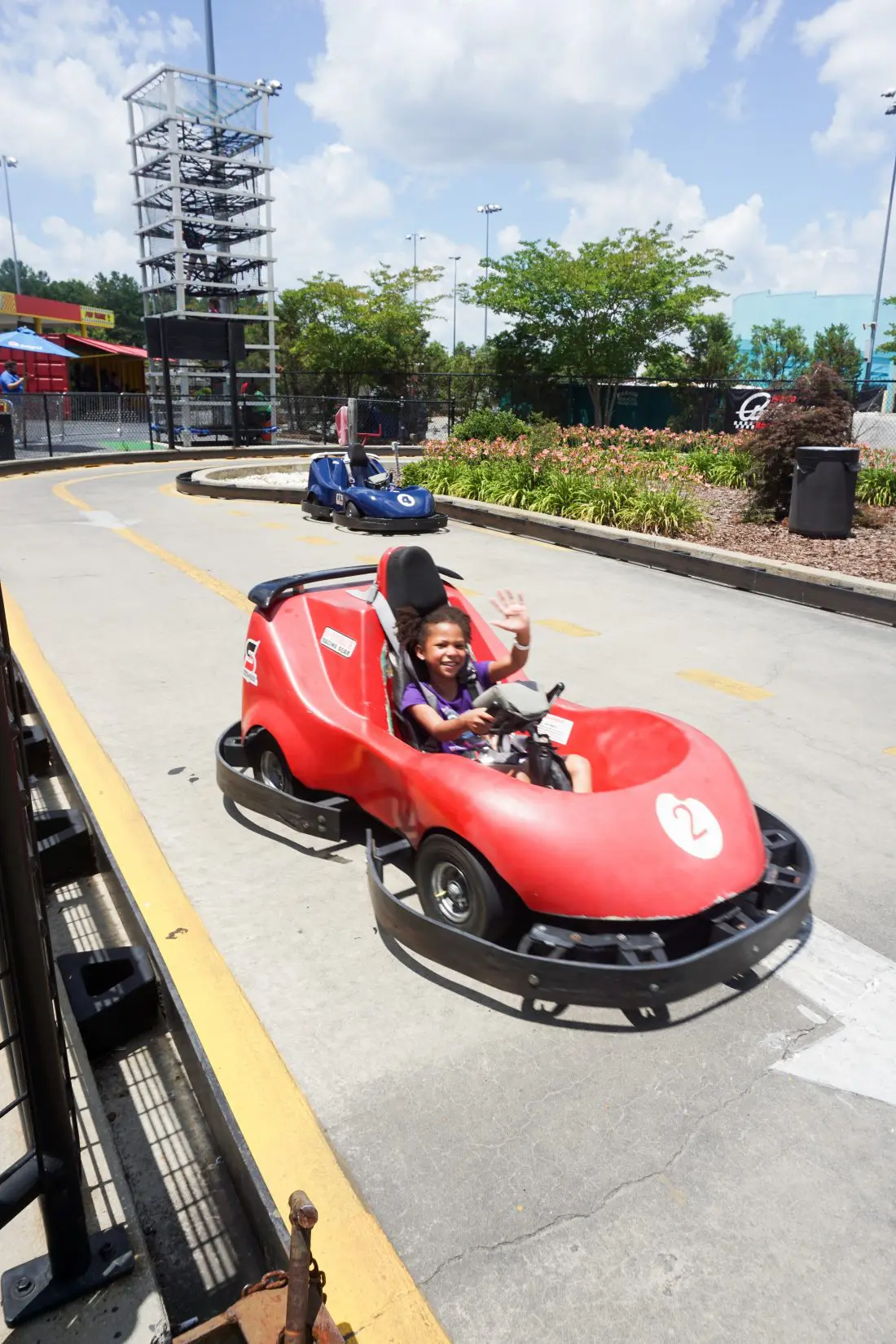 SpeedPark - Visit Cabarrus County Little GIrls Racing. Read more about our Racing Good Time at The Speedpark in Concord Mills North Carolina.