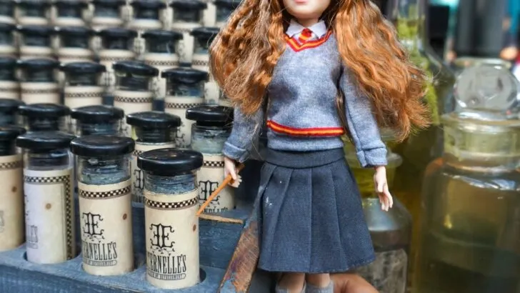 Harry Potter Dolls Hermione Playing Potions in Diagon Alley. Learn more aboutthese collectable Harry Potter Dolls at Jayssweetnsourlife.com .