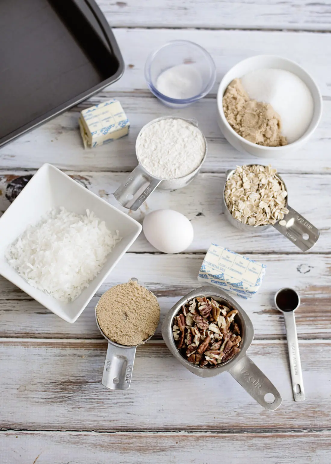Everything you need to make an Oatmeal Cake with Coconut Pecan Frosting Full Ingredients. Fill your home with the smell of an easy to make Grandma's recipe Oatmeal Cake with Coconut Pecan Frosting.