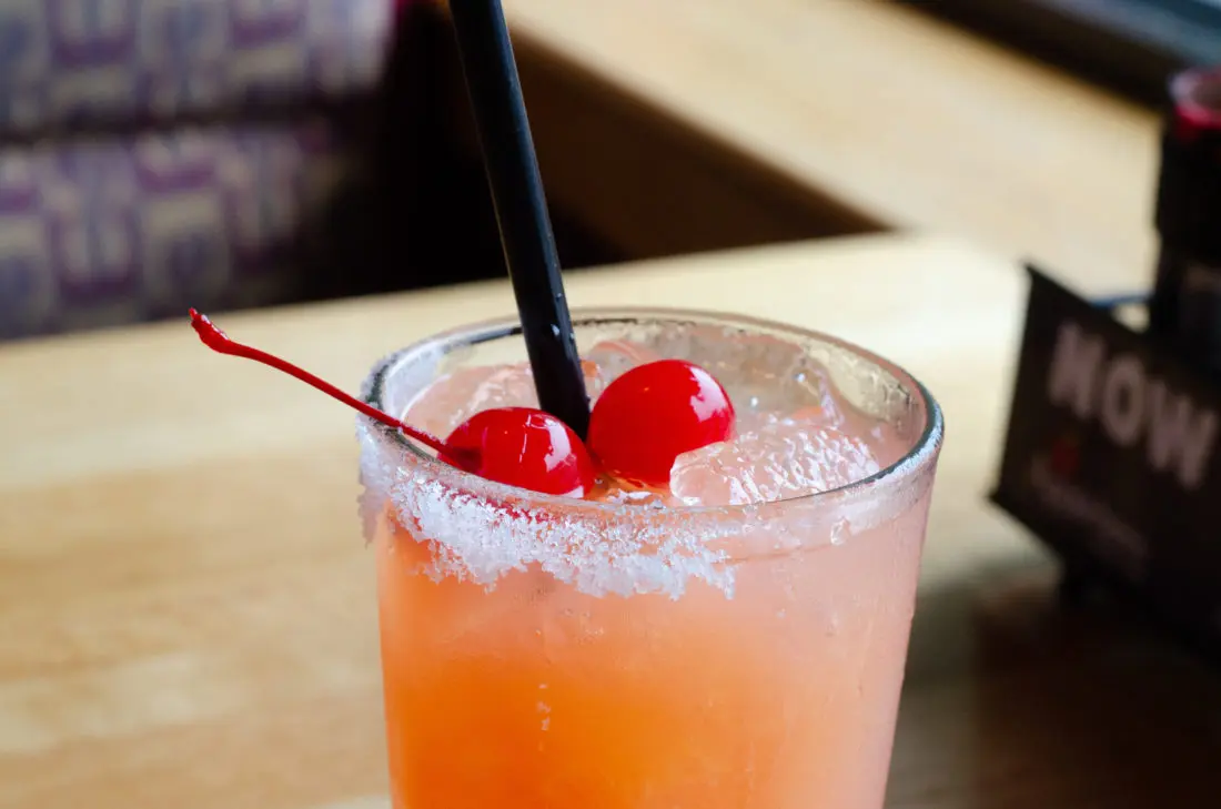Closeup of Bahama Mama drink at local Applebee's. Take advantage of the Applebee&rsquo;s Delicious New Three-Course Meal&rsquo;s Starting at $12.