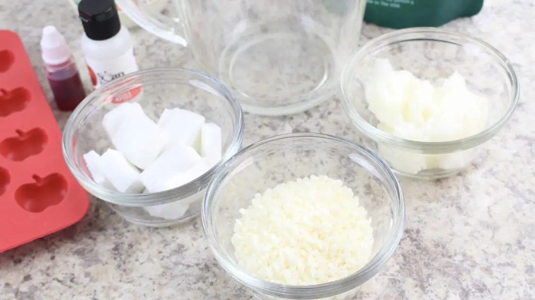 How to Make Apple Scented Soap Step 1 get your ingredients together. Give these away as gifts for the holidays, to teachers or just use them to decorate your home.