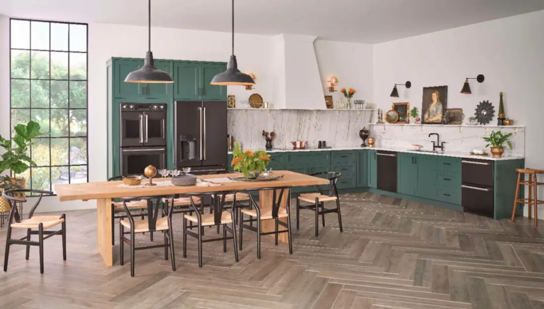 Black Matte GE Kitchen Modern Kitchen Idea. Introducing the Café Matte Collection from GE, a collection of modern kitchen appliances that you can customize. Find them at your local Best Buy.