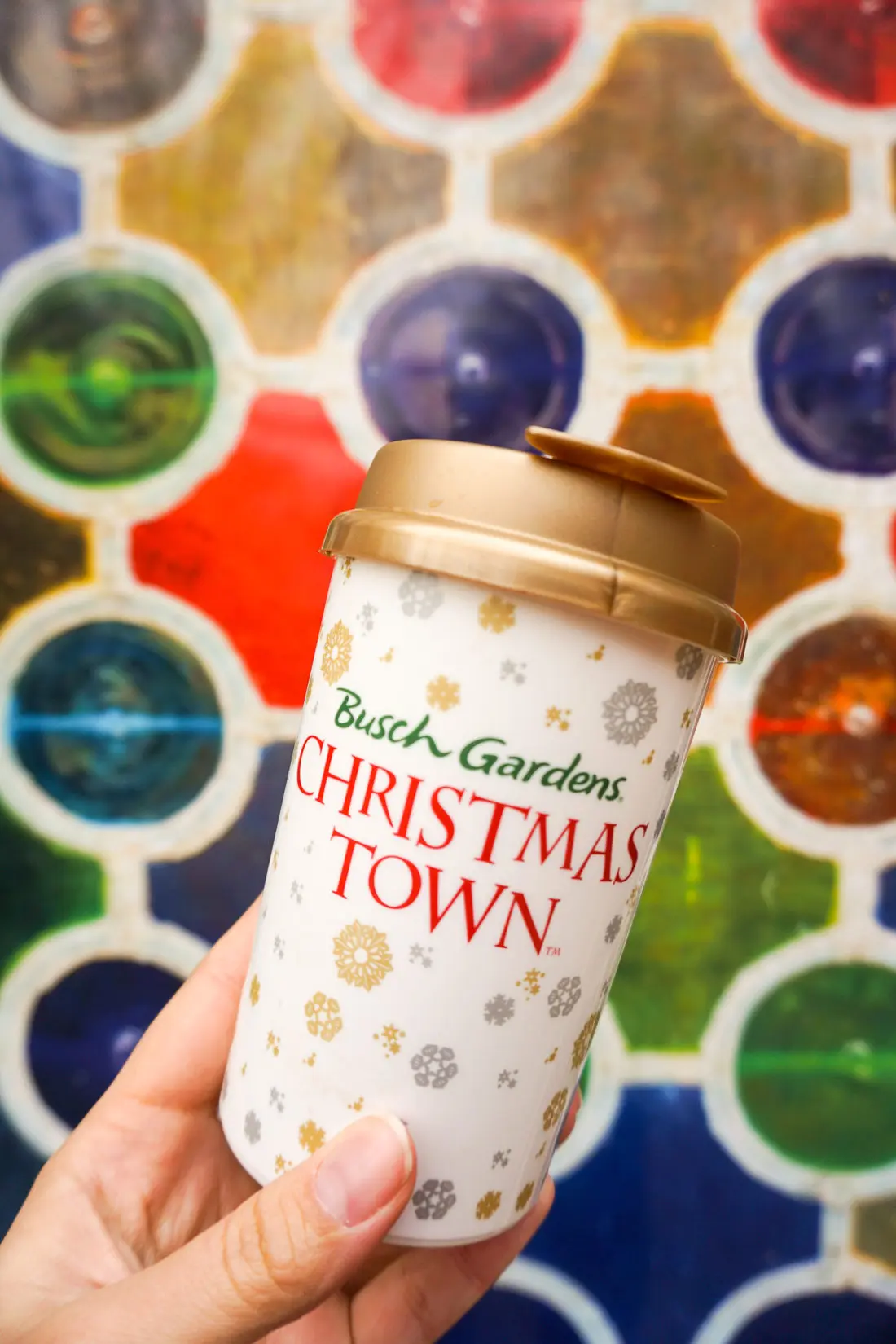 Hot Chocolate Suvinor Cup 15 Instagram Worthy Walls Christmas Town Busch Gardens. Instagram Worthy Walls and Locations around Busch Gardens Christmas Town in&nbsp;Williamsburg&nbsp;Virginia.
