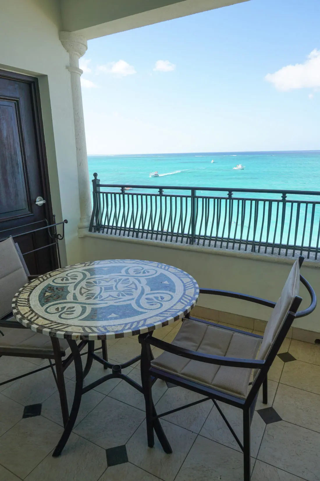 Oceanfront Family Suite Beaches Resorts in Turks and Caicos Balcony Table. Paradise does exist, and it's only a plane ride away. Take a look inside our suite in this Oceanfront Family Suite Room Tour at Beaches Resorts in Turks and Caicos.