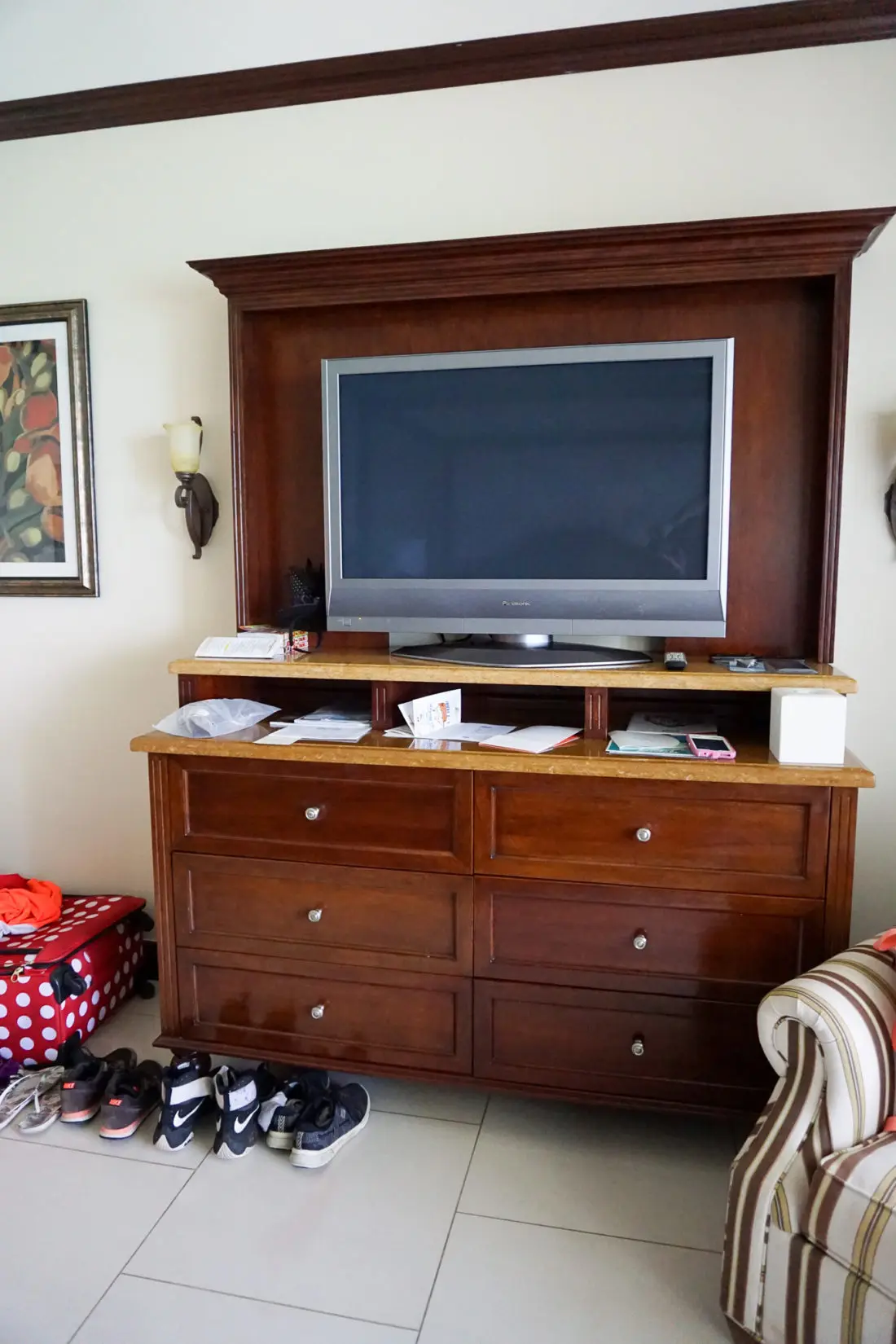 Oceanfront Family Suite Beaches Resorts in Turks and Caicos Entertainment Center. Paradise does exist, and it's only a plane ride away. Take a look inside our suite in this Oceanfront Family Suite Room Tour at Beaches Resorts in Turks and Caicos.