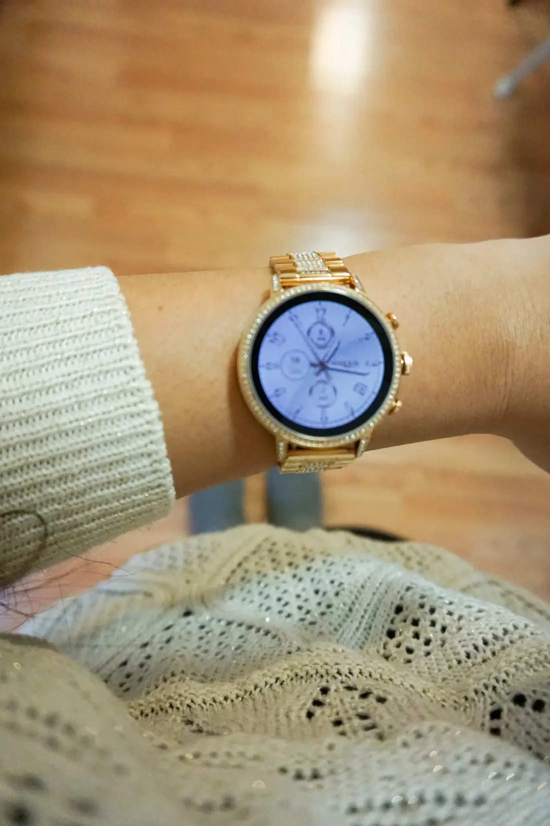 Fossil - Gen 4 Venture HR Smartwatch Being Worn. The Women's Fossil - Gen 4 Venture HR Smartwatch is the best assistant you never knew you hired. Enjoy the touch screen plus special features.