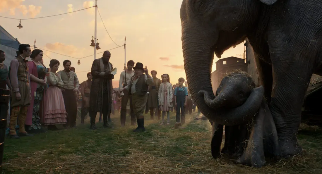 Dumbo Circus Family. Disney's live-action adventure Dumbo film explores where differences are celebrated, family is cherished and dreams take flight. In theaters March 29, 2019.