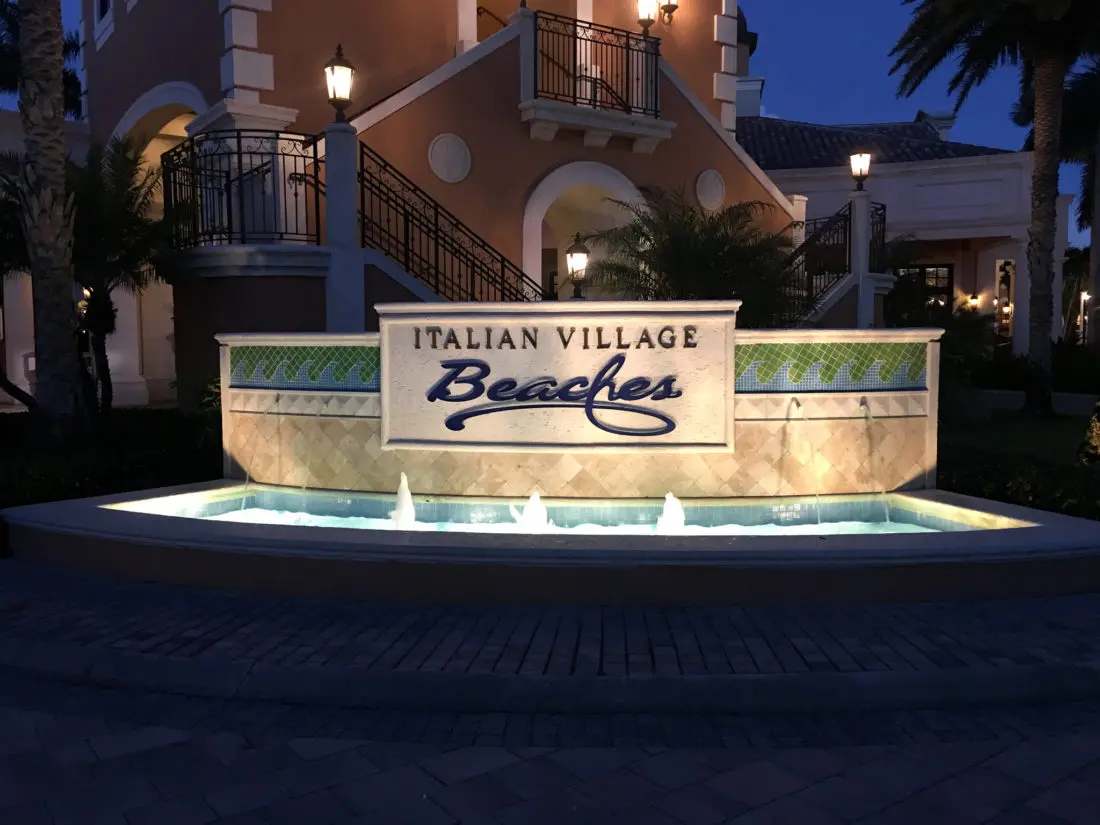 Beaches Resorts in Turks and Caicos Itailian Village Sign. Paradise does exist, and it's only a plane ride away. Take a look inside our suite in this Oceanfront Family Suite Room Tour at Beaches Resorts in Turks and Caicos.