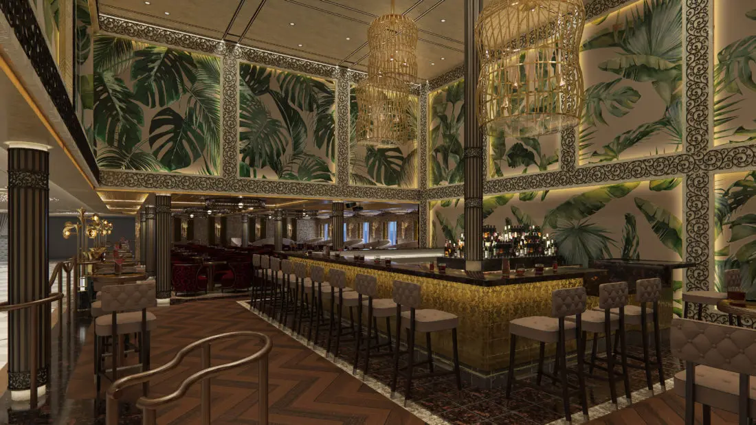 JazzBar Mardi Gras Carnivel Cruise Line. Six Distinctive, Themed Zones Will Deliver the Fun Carnival is Known For, All Coming on Mardi Gras in 2020. Learn more about this ship on my blog.
