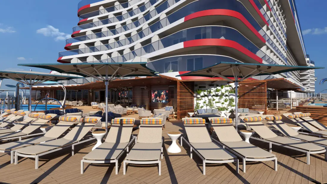 P&A Outdoor Mardi Gras Carnivel Cruise Line. Six Distinctive, Themed Zones Will Deliver the Fun Carnival is Known For, All Coming on Mardi Gras in 2020. Learn more about this ship on my blog.