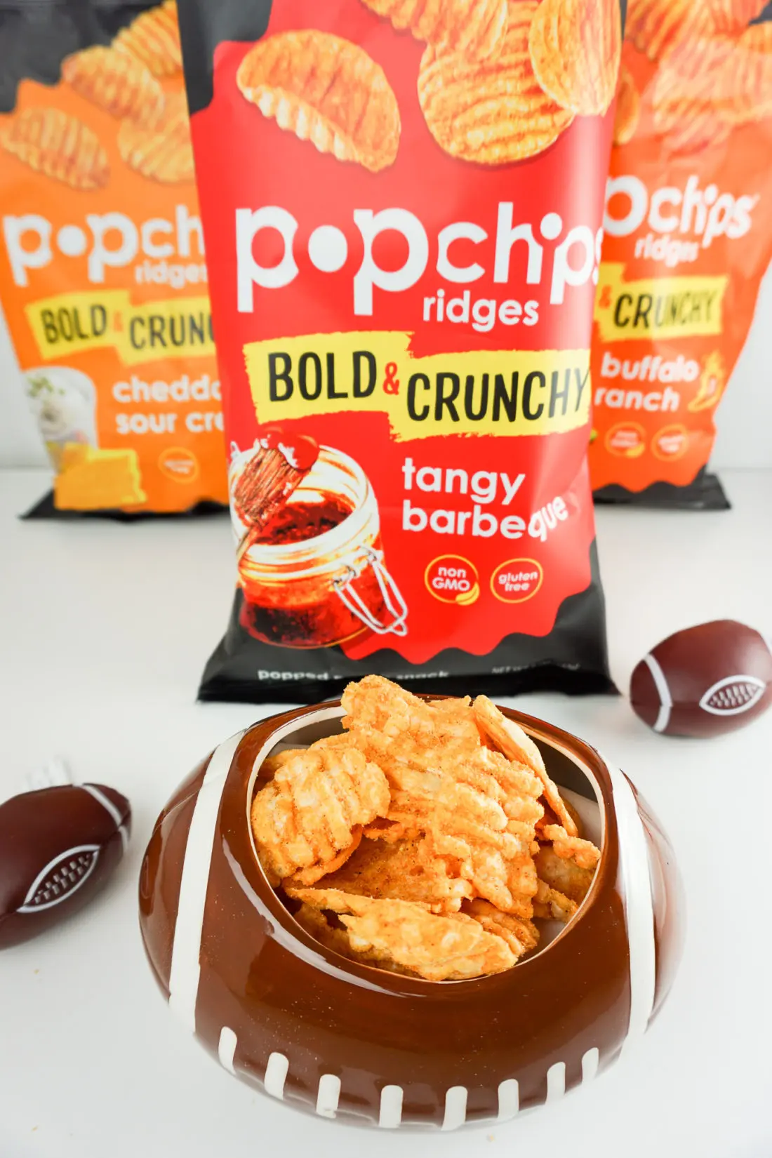 Popchips Tangy Barbeque. Stop stressing about what everyone will be eating on the Big Game Day. Take advantage of some awesome No-Cook Easy Game Day Snack Idea's on the blog now.