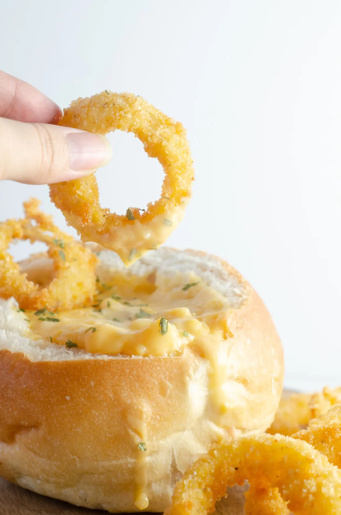 Easy Fried Onion Rings Dipped in soup. This crispy restaurant quality Easy Fried Onions will make your taste buds sing. Perfect for helping create Easy Winter Meals With The Family.