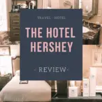 The Hotel Hershey Review. This exquisite hotel is the original Hershey Hotel that Milton M. Hershey (creator of the Hershey Brand) envisioned himself. Learn more about to expect when you stay at The Hotel Hershey as well as perks only guests can take advantage of.