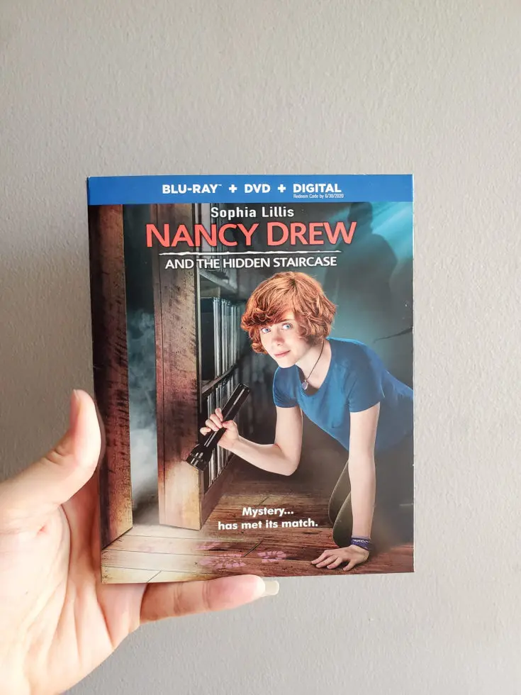 Nancy Drew And The Hidden Staircase DVD. Nancy Drew And The Hidden Staircase film is heading home on Digital March 26, 2019 and on Blu-ray&trade; Combo Pack & DVD on April 2, 2019! If you haven't heard about the newest film in the Nancy Drew series then look no further. Check out all of the info below on what to expect with this family-friendly film.